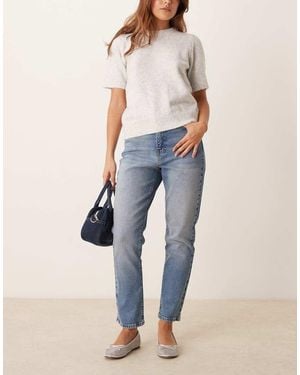 New Look Hannah Straight Leg Jeans - Blue
