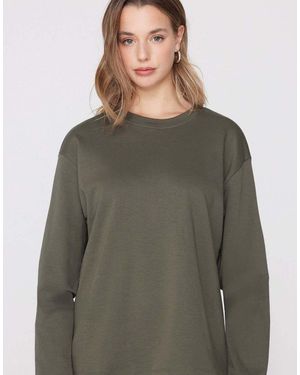 Tezenis Mid Weight Cotton Long Sleeve T-Shirt - Grey