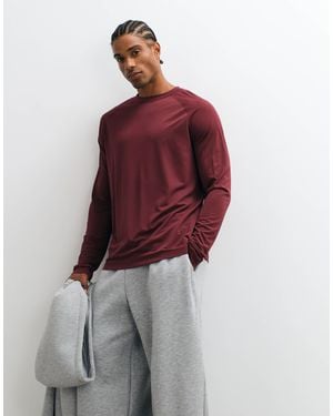 ARKET Gym Crew Neck Sweatshirt - Red