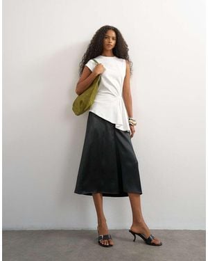 TOPSHOP Culotte Satinado - Negro