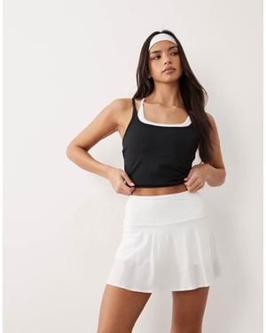 4505 – active – schwingender tennis-rock - Weiß