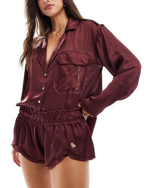 Free People Pantaloncini Del Pigiama - Rosso