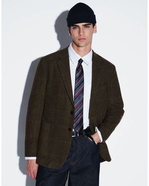 Mango Wool Mix Tailored Blazer - Black