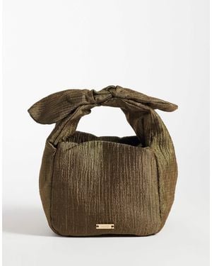 Mango Handtasche mit bindedetail - Braun