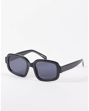 A.Kjærbede Pluto Oversized Retro Curved Sunglasses - Blue