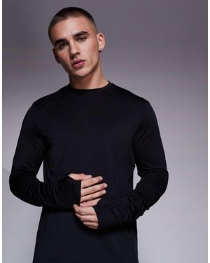 4505 Regular Fit Quick Dry Long Sleeve Running T-shirt - Blue