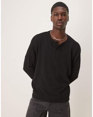 ASOS Super Oversized Boxy Lightweight Jumper - Black