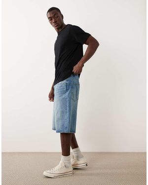HUGO Loose baggy Denim Shorts - Multicolour
