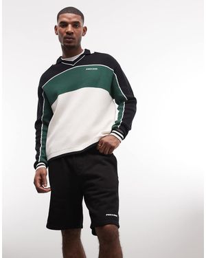 PEGADOR Heavyweight Logo Sweat Shorts - Black