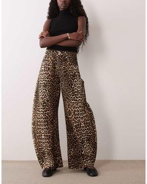 ASOS Jeans mit leopardenmuster - Braun