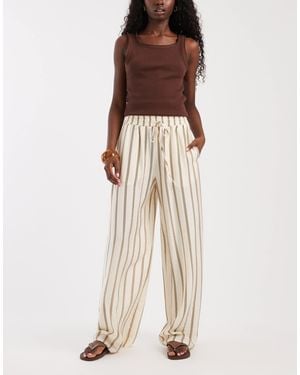 ASOS Pull On Pants Co-ord - Natural