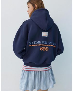 Pull&Bear – sweatshirt - Blau