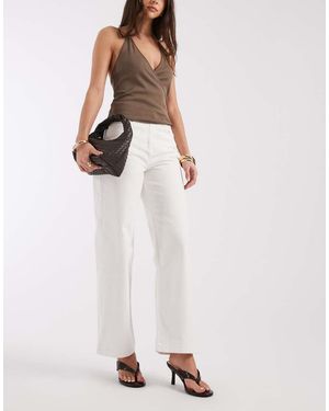 4th & Reckless Denim Jeans Met Rechte Pijpen - Wit