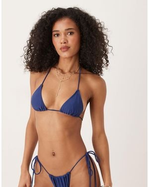 Motel Pami Bikini Top - Blue