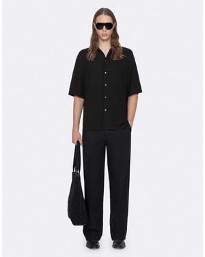 AllSaints Archer kurzarmhemd - Schwarz