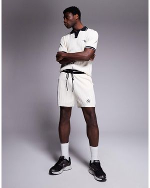 Alma de Ace Logo Knitted Shorts - Grey