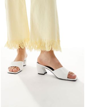 Raid Saanvi Block Heeled Mules - Metallic