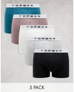 TOPMAN 5 Pack Trunk - White