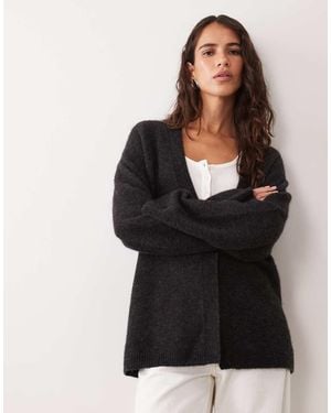 ARKET Cárdigan De Mezcla De Lana De Alpaca Supersuave Con Cierre Lateral En - Negro