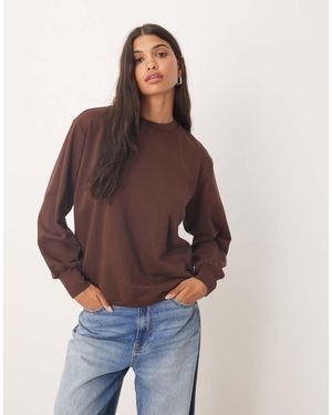 Glamorous Oversized Sweatshirt - Brown