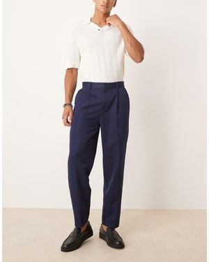 ASOS Nette Oversized Toelopende Broek - Blauw
