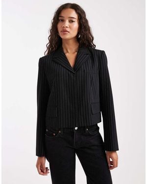 French Connection Cropped Blazer - Black