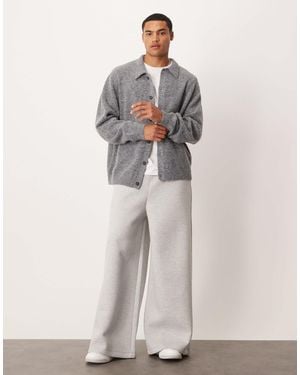 ASOS – sehr weit geschnittene jogginghose aus material - Weiß