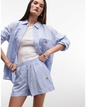 Noisy May Boxer Short Co-ord - Blue