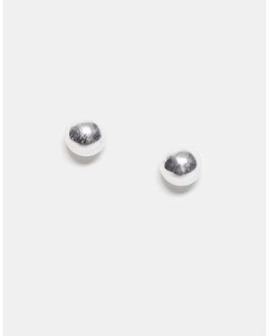 Kingsley Ryan Boucles d'oreilles 4 mm boules en argent massif - Métallisé
