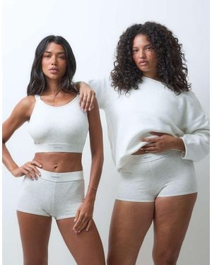 RIEN STUDIO Conna High Waisted Boxer Brief - White