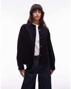 ARKET Cord Overshirt With Utility Pockets - Blue
