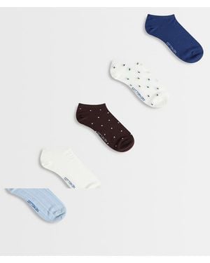 Cotton On 5 Pack Ankle Sock - White