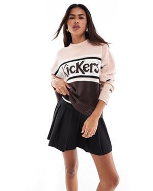 Kickers – locker geschnittener strickpullover - Weiß