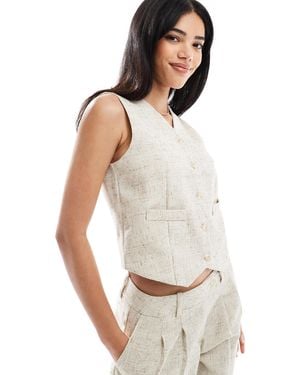 Vero Moda Tailored Waistcoat Co-Ord - White