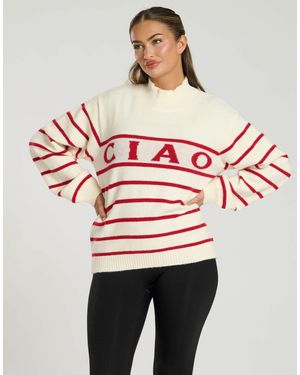 South Beach – strickpullover - Rot