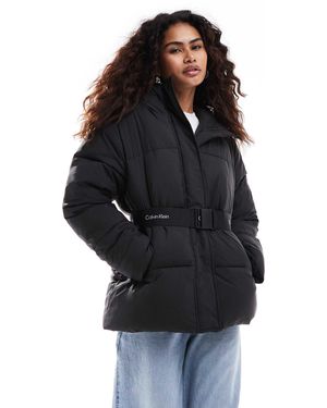 Doudoune Calvin Klein Noir pour femme Jusqu a 50 Lyst