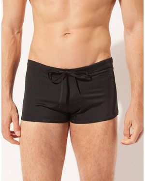 Calzedonia Boxer-Style Swim Shorts Panama - Black