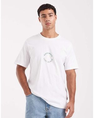 Jack & Jones Relaxed T-shirt With Originals Print - White
