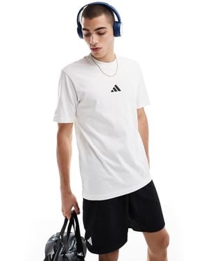 adidas Originals Essentials Small Logo Single Jersey Tee - White