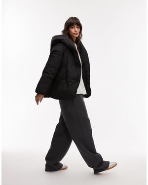 Mango – oversize-puffermantel - Schwarz