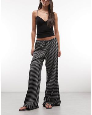 Weekday Wide Leg Drape Pants - Black