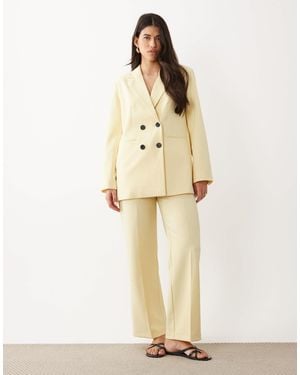 Y.A.S Tailored Wide Leg Trouser Co-ord - Natural