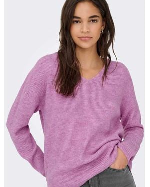 ONLY Knitted Pullover - Purple