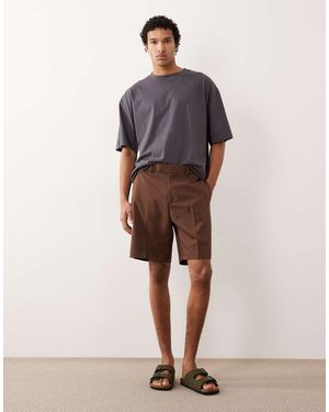 ASOS Tailored Regular Shorts - Brown