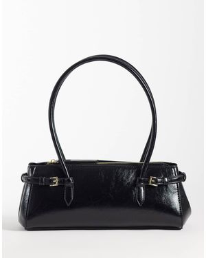 ASOS – strukturierte schultertasche - Schwarz