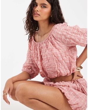 ASOS Bubble Top - Pink