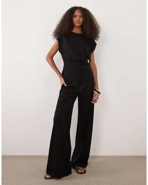 Mango Candelo Straight Trouser Co-ord - Black