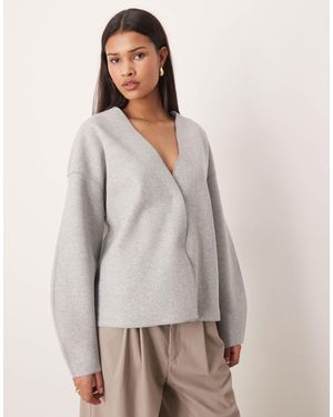 Vila Clean Cropped Lightweight Jacket - Gray