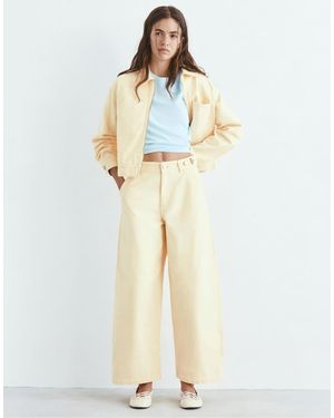 Pull&Bear Adjustable Balloon Jeans - White