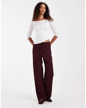 ONLY Textured Wide Leg Pants